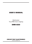 USER`S MANUAL DMR-6550