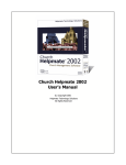 Church Helpmate 2002 Help/Manual