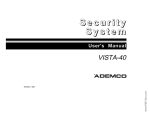 Vista 40 User Manual - alarm