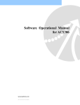 Software Operational Manual for ACS306