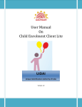 User Manual on Child Enrolment Client Lite