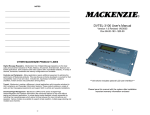 DVTEL-3100 User`s Manual - Mackenzie Laboratories, Inc