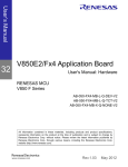 V850E2/Fx4 Application Board User`s Manual