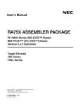 RA75X ASSEMBLER PACKAGE PC-9800 Series (MS