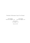 Stochastic Performance Logic User Manual