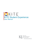 KITE Student Experience Manual