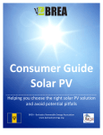 Consumer Guide Solar PV - Barbados Renewable Energy Association