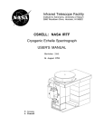 Users Manual - NASA Infrared Telescope Facility