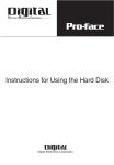 Instructions for Using the Hard Disk - Pro