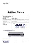 Jet User Manual - Avalpa Digital Engineering Srl