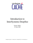 Introduction to InterSystems DeepSee