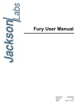 Fury User Manual - Jackson Labs Technologies, Inc.