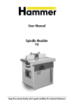 User Manual Spindle Moulder F3 - FELDER