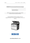 BIOBASE Discrete Automatic Biochemical Analyzer Operation