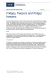Fridges and freezers