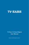 TV Ears 5.0 Dual Digital User Manual