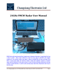 24GHz FMCW Radar User Manual