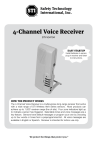 4-Channel Voice Receiver - Safety Technology International Inc.