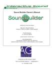 Sound Builder Owner`s Manual