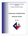 Training for Certified Users Instructor Guide