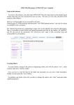 WEB TRAMS-project INTRANET user`s manual Login in the intranet
