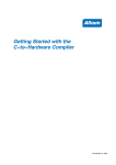 TU0130 Getting Started with the C-to-Hardware Compiler