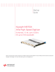 Keysight M9703A AXIe Digitizer Startup Guide