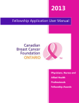 Fellowship Application User Manual for Physicians, Nurses and
