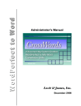 CrossWords Administrator`s Manual