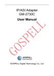 IP/ASI Adapter GM-2730C User Manual