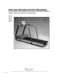 RTM 600 REHABILITATION TREADMILL BIODEX