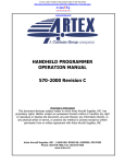 ARTEX 455-9181 Operations Manual