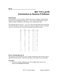 EET 1131 Lab #4 Introduction to Quartus II Software