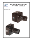 TECHNICAL MANUAL FOR DVC-4000D CAMERAS