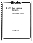E-600 Rad Mapping Program