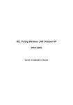 802.11a/b/g Wireless LAN Outdoor AP WAP