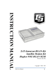 Satellite modem kit Manual
