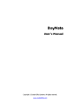 DayMate User`s Manual - Crystal Office Systems