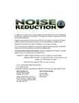 Noise Reduction User Manual