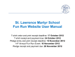 St. Lawrence Martyr School Fun Run Website User Manual