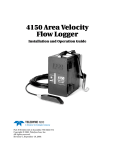 4150 Area Velocity Flow Logger User Manual