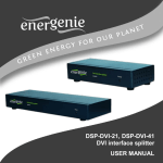 DSP-DVI-21, DSP-DVI-41 DVI interface splitter USER MANUAL