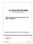 UltraCaster 2000 Manual Rev. 10/15/96 - Nel