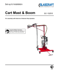 GC-1328B RS Cart, Mast & Boom Assembly