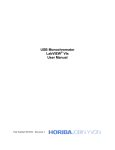 USB Monochromator LabVIEW® VIs User Manual