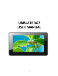 UBISLATE 3G7 USER MANUAL