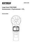 Large Vane CFM/CMM Anemometer / Psychrometer + CO2