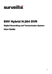 EHV Hybrid H.264 DVR Operation Manual