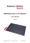 SAM BalanceLab 1.2 for Windows User Manual
