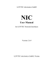 NIC User Manual